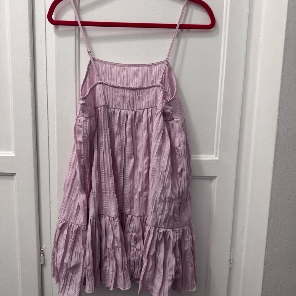Urban Outfitters Lavender Tiered Mini Sundress
